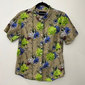Cool and quirky floral button up from high quality company.
